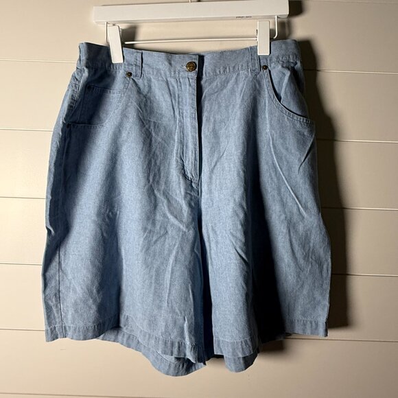 Talbots Pants - Talbots Chambray Shorts Size 14W